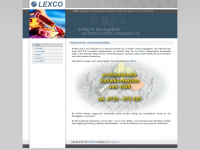 lexco.at Webseite Vorschau
