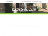 dalbe-orthopaedie.ch Webseite Vorschau