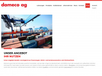 dameco.ch Webseite Vorschau