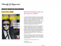 dandymagazine.ch Webseite Vorschau
