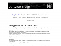 dartclubbrugg.ch Webseite Vorschau