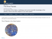 nineplanets.org Webseite Vorschau