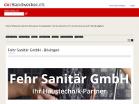 derhandwerker.ch Webseite Vorschau