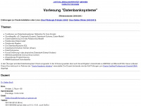 datenbank-kurs.de Webseite Vorschau