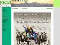 dav-badsaulgau.de Webseite Vorschau