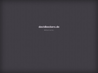 davidbeckers.de Webseite Vorschau