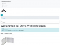 davis-wetterstationen.de Webseite Vorschau