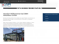 dbm-metallbau.de Webseite Vorschau