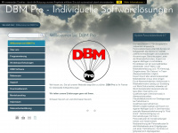 dbm-pro.de Webseite Vorschau