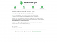 dbsoundnlight.de Webseite Vorschau