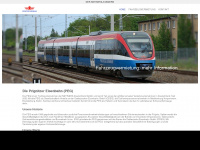 prignitzer-eisenbahn.de Webseite Vorschau