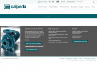 calpeda.de Webseite Vorschau