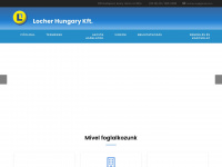locher-hungary.hu Webseite Vorschau