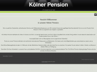 koelner-pension.de Webseite Vorschau
