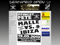 deathfield-open.de Webseite Vorschau