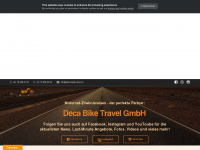 deca-bike-travel.ch Webseite Vorschau
