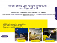 deco-lights.at Webseite Vorschau