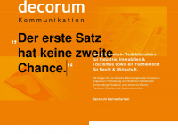 decorum-kommunikation.de Webseite Vorschau
