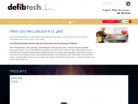 defibtech.ch Webseite Vorschau