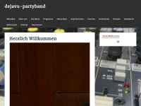 dejavu-partyband.de Webseite Vorschau