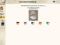 dekomuscheln.de Webseite Vorschau