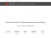 delos-stuck.de Webseite Vorschau