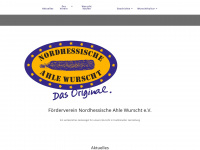 nordhessische-ahle-wurscht.de Webseite Vorschau