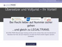 legaltrans.de Webseite Vorschau