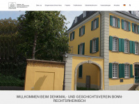 denkmalverein-bonn.de Webseite Vorschau