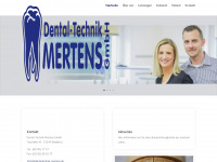 dentaltechnik-mertens.de Webseite Vorschau