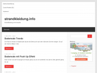strandkleidung.info Webseite Vorschau