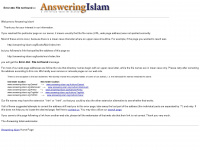 answering-islam.de Webseite Vorschau