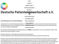 deutsche-patientengewerkschaft.de Webseite Vorschau