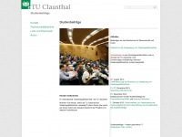 studienbeitraege.tu-clausthal.de Webseite Vorschau