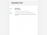 diabetikerbier.de Webseite Vorschau