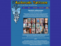 die-airbrush-tattoos.de Webseite Vorschau