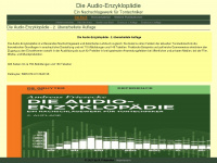 die-audio-enzyklopaedie.de Webseite Vorschau