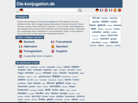 die-konjugation.de Webseite Vorschau