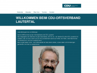cdu-lautertal.de Webseite Vorschau