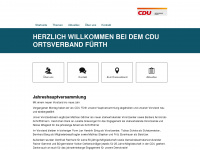 cdu-fuerth.de Webseite Vorschau