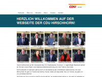 cdu-hirschhorn.de Webseite Vorschau