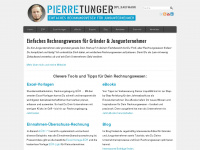 pierretunger.com Webseite Vorschau