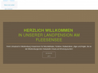 landpension-amfleesensee.de Webseite Vorschau