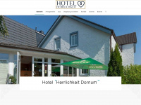 hotel-herrlichkeit-dornum.de Webseite Vorschau