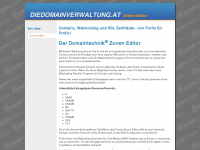 diedomainverwaltung.at Webseite Vorschau