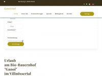 ganoihof.com Webseite Vorschau