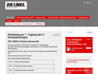 dielinke-lds.de Webseite Vorschau