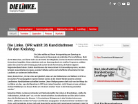 dielinke-opr.de Webseite Vorschau