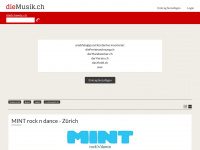 diemusik.ch Webseite Vorschau