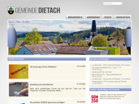dietach.at Webseite Vorschau